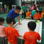 Kid Leader Hub tại buổi trải lập trình cho trẻ em tại sàn đấu Robotics đối kháng